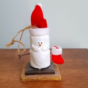 Santa S'more Snowman Collectible Ornament